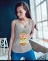 Damen Tank-Top Ananas Aloha Hawaii Blumen Pineapple Tropical Summer Jungle Paradise Hummingbird Racerback Slim Fit tailliert Baumwolle Neverless®preview