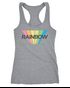 Damen Tank-Top Aufdruck Schriftzug Rainbow Regenbogen Sommer Fashion Racerback Neverless®preview