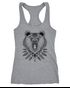 Damen Tank-Top Bär Boho Bear Zentangle Bohemian Atzec Federn Racerback Neverless®preview