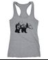 Damen Tank-Top Bär Kunst Grafik Printshirt Tiermotiv Adventure Racerback Neverless®preview