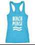 Damen Tank-Top Beach please Racerback Neverless®preview