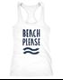 Damen Tank-Top Beach please Racerback Neverless®preview