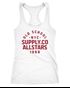 Damen Tank-Top Bedruckt Schriftzug Oldschool NYC New York City Allstars Racerback Fashion Streetstyle Sport Neverless®preview