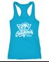 Damen Tank-Top California Republic Aufdruck Wave Surf Racerback Neverless®preview