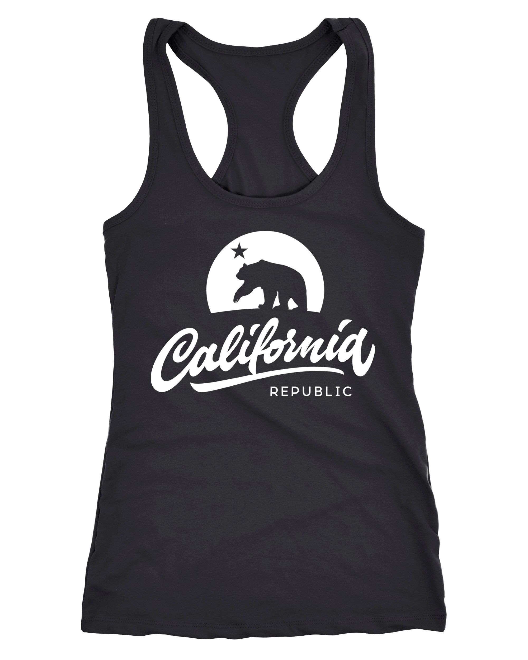 Damen Tank-Top California Republic Bear Kalifornien Bär Sommer Racerback Neverless®