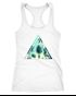 Damen Tank-Top Foto Print Ananas Palmen Sommer Tropical Dreieck Racerback Neverless®preview