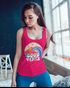 Damen Tank-Top Good Vibes Welle Hippie Slogan Statement Surf Design Vintage Retro Racerback Neverless®preview