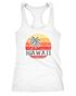 Damen Tank-Top Hawaii Palme Tropical Summer Retro Slim Fit Baumwolle Racerback Neverless®preview