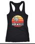 Damen Tank-Top Hawaii Palme Tropical Summer Retro Slim Fit Baumwolle Racerback Neverless®preview