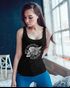 Damen Tank Top Motorrad Biker Totenkopf Skull Wings Vintage Racerback Trägershirt Neverless®preview