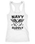 Damen Tank-Top Nautical Maritim mit Flügeln Navy Supply Racerback Neverless®preview