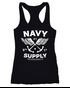 Damen Tank-Top Nautical Maritim mit Flügeln Navy Supply Racerback Neverless®preview