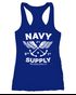 Damen Tank-Top Nautical Maritim mit Flügeln Navy Supply Racerback Neverless®preview