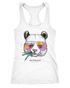 Damen Tank-Top Panda Bär Aufdruck Tiermotiv mit Sonnenbrille Fashion Streetstyle RacerbackTrägertop Neverless®preview