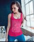 Damen Tank-Top Paradise California Palmen Grafik Printshirt Sommer Fashion Racerback Neverless®preview