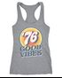 Damen Tank-Top Sommer Good Vibes 70er Jahre Retro Print Hippie Style Fashion Racerback Neverless®preview