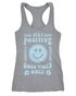 Damen Tank-Top Statement Spruch Stay Positive Good Vibes Only Sonne Smile Sommer Fashion Racerback Neverless®preview