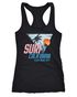 Damen Tank-Top Surf California Venice Beach Surfing Design Print Aufdruck Racerback Neverless®preview