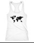 Damen Tank Top Weltkarte World Map Racerback Tanktop Neverless®preview