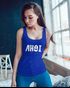 Damen Tanktop Ahoi mit Anker Aufdruck Moin Racerback Moonworks®preview