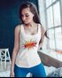 Damen Tanktop Comic Boom Racerback Moonworks®preview