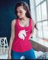 Damen Tanktop Einhorn Kopf Silhouette Unicorn Head RacerbackTank Top Moonworks®preview