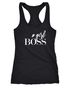 Damen Tanktop Girl Boss Statement Spruch Quote Message Hashtag Racerback Moonworks®preview