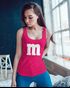 Damen Tanktop Gruppen-Kostüm M Aufdruck Kostüm Fasching Karneval Verkleidung Racerback Moonworks®preview