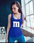 Damen Tanktop Gruppen-Kostüm M Aufdruck Kostüm Fasching Karneval Verkleidung Racerback Moonworks®preview