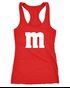 Damen Tanktop Gruppen-Kostüm M Aufdruck Kostüm Fasching Karneval Verkleidung Racerback Moonworks®preview