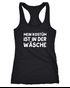 Damen Tanktop Mein Kostüm ist in der Wäsche Spruch Fasching Karneval lustig Racerback Moonworks®preview