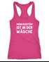 Damen Tanktop Mein Kostüm ist in der Wäsche Spruch Fasching Karneval lustig Racerback Moonworks®preview