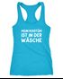 Damen Tanktop Mein Kostüm ist in der Wäsche Spruch Fasching Karneval lustig Racerback Moonworks®preview