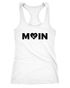 Damen Tanktop Moin Love Herz mit Anker Racerback Tank Top ärmelloses Shirt Trägershirt Moonworks®preview
