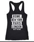 Damen Tanktop Rome New York Paris London Wait for me Racerback Moonworks®preview