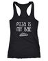 Damen Tanktop Shirt Pizza is my BAE Before Anything Else Racerback Moonworks®preview
