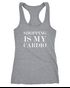 Damen Tanktop Shopping is my cardio Statement-Shirt Spruch Sprüche Quote Shoppen Racerback Moonworks®preview