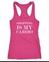 Damen Tanktop Shopping is my cardio Statement-Shirt Spruch Sprüche Quote Shoppen Racerback Moonworks®preview