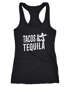 Damen Tanktop Tacos & Tequila Wurm Sombrero Tequilla Mexikanisch Racerback Moonworks®preview