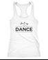 Damen Tanktop Tank Top Party-Shirt shut up and dance Party Feiern Sprüche Racerback Moonworks®preview