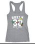 Damen Tanktop Tank Top Patches Aufnäher Look Ananas Wassermelone Palme Krone Racerback Neverless®preview