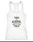 Damen Tanktop Tonic ohne Alkohol ist irgendwie Ginlos Racerback Moonworks®preview