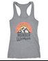 Damen Tanktop Wander Woman Wanderer Outdoor Geschenke für Wanderfans Frauen Racerback Moonworks®preview