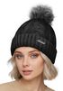 Damen Wintermütze mit Fleece Gefüttert Warm & Winddicht Strickmütze Bommelmütze Model 1980 Neverless®preview