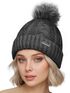 Damen Wintermütze mit Fleece Gefüttert Warm & Winddicht Strickmütze Bommelmütze Model 1980 Neverless®preview