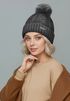 Damen Wintermütze mit Fleece Gefüttert Warm & Winddicht Strickmütze Bommelmütze Model 1980 Neverless®preview