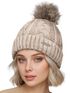 Damen Wintermütze mit Fleece Gefüttert Warm & Winddicht Strickmütze Bommelmütze Model 1980 Neverless®preview