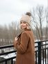 Damen Wintermütze mit Fleece Gefüttert Warm & Winddicht Strickmütze Bommelmütze Model 1980 Neverless®preview
