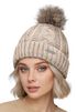 Damen Wintermütze mit Fleece Gefüttert Warm & Winddicht Strickmütze Bommelmütze Model 1980 Neverless®preview