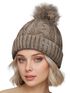 Damen Wintermütze mit Fleece Gefüttert Warm & Winddicht Strickmütze Bommelmütze Model 1980 Neverless®preview